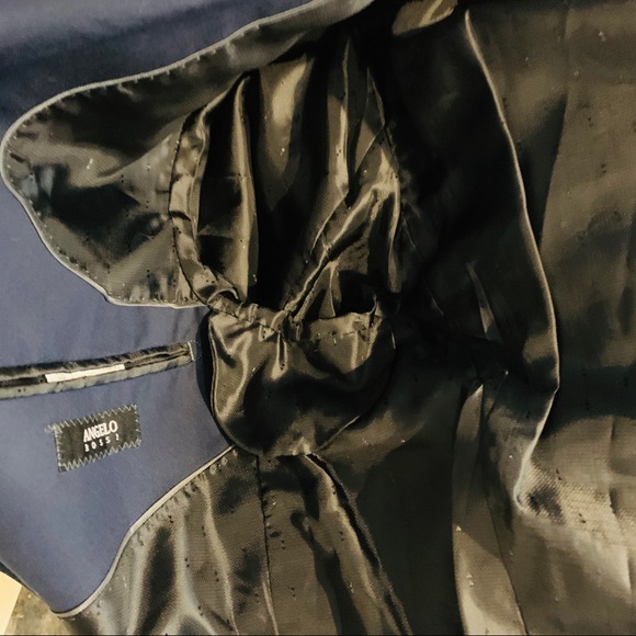 ⭐️ Angelo Rossi Navy Hand Tailored Suit Jacket - Picture 6 of 9